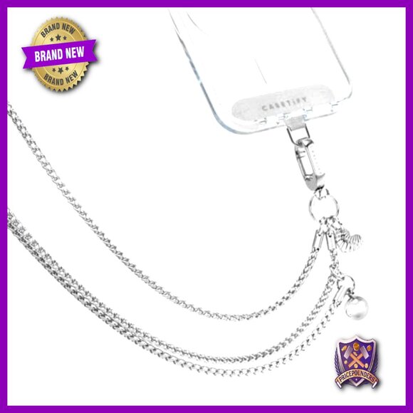 Metal Heart Crossbody Strap Adjustable Phone Case Accessory Chic Minimal Y2K - Picture 2 of 3